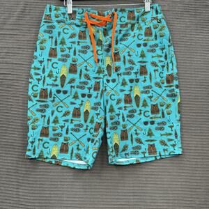 The Chive Boardshorts Men 31 Polyester‎ Summer Camp Beach Swim Weekend Vacation.